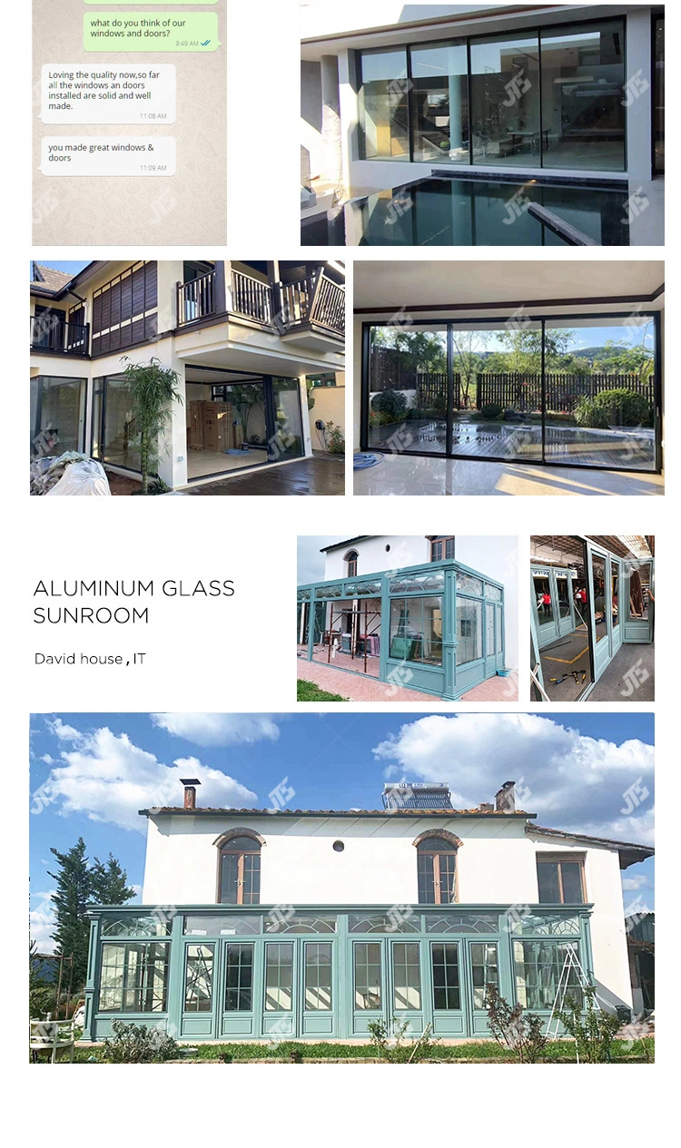 Aluminium Glass Vertical Bifold Window Modern Design Villa House Store Folding Windows