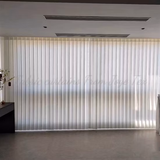 Venda quente estilo simples 3 passagens tecelagem cortina de janela física vertical cego para hospital